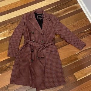 Plaid Trench Dress